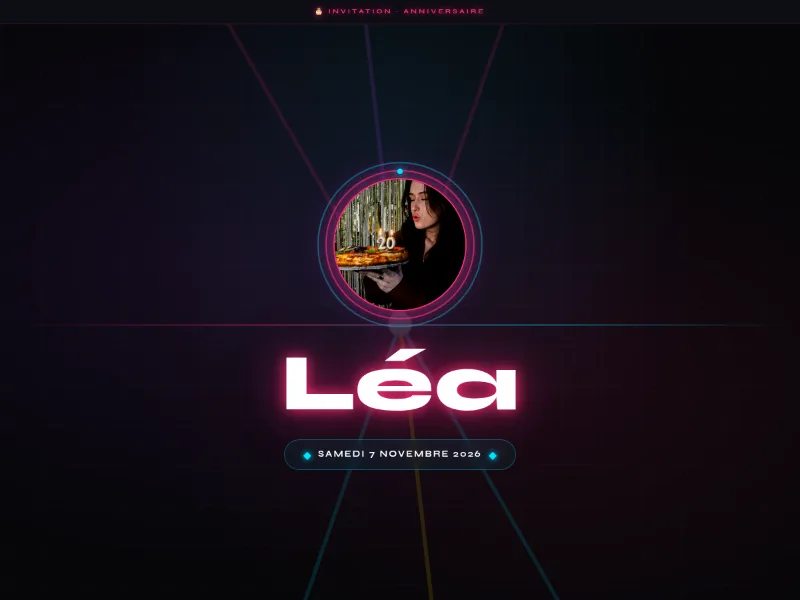 Modèle de faire-part Laser Club